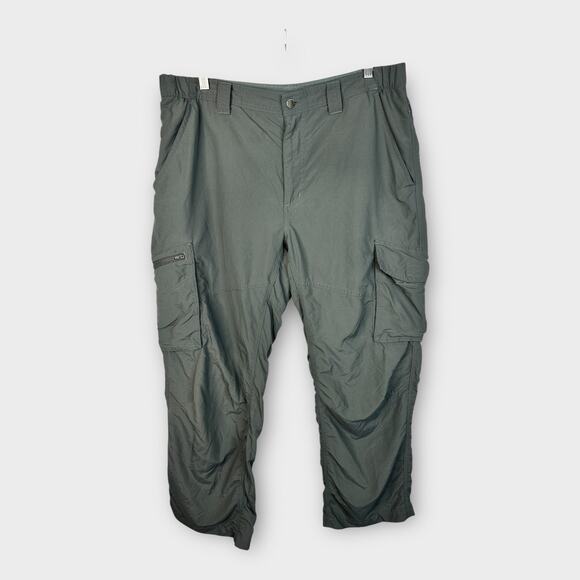 Columbia Mens size 36x30 Kestrel Trail Outdoor Tech Cargo Nylon Pants Gray - Picture 1 of 8